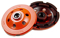 Heavy Duty Orange Segmented Cup Grinders (Double Row)